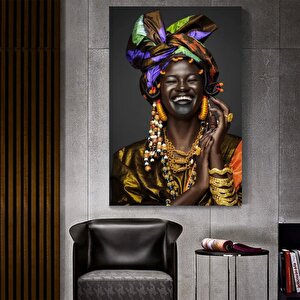 Dört Sarıklı Afrikalı Kadın Kanvas – Renkli Portre