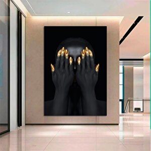 Modern Afrikalı Kadın Kanvas Tablosu; Duvar Sanatı Poster; Oturma Odası Dekoru; Afrikalı Kadın Baskı