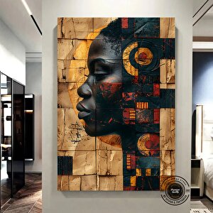 Afrika Amerikan Kültürü Duvar Sanatı; Afrika Kültürü Duvar Dekoru; Yerel Kadın Duvar Sanatı; Soyut K