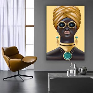 Modern Afrikalı Kadın Kanvas Tablosu