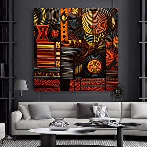 Afrika-amerikan Kültürü Duvar Sanatı; Sembol Kanvas 120x120 cm
