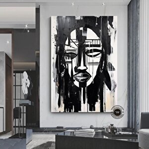 Afrikalı Kadın Portresi, Afrikalı Amerikalı Kültürü, Afrika Kabile Duvar Sanatı