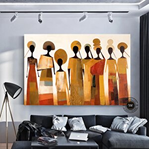 Afrika Figürleri Kültür Duvar Sanatı; Yerel Soyut