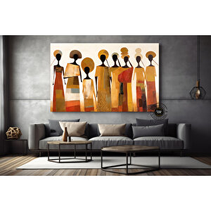 Afrika Figürleri Kültür Duvar Sanatı; Yerel Soyut