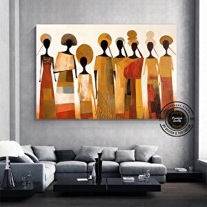 Afrika Figürleri Kültür Duvar Sanatı; Yerel Soyut