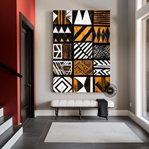 Afrika Amerikan Kültürü Duvar Sanatı, Afrika Kültürü Duvar Dekoru, Kabile Duvar Sanatı 150x290 cm