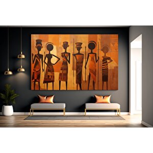 Afrika Kabilesi Dekoru, Afro-amerikan Kültürü Ev Dekoru, Afrika Kadın Sanatı, Siyah Kadın Dekoru 30x40 cm