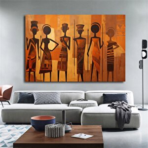 Afrika Kabilesi Dekoru, Afro-amerikan Kültürü Ev Dekoru, Afrika Kadın Sanatı, Siyah Kadın Dekoru 30x40 cm