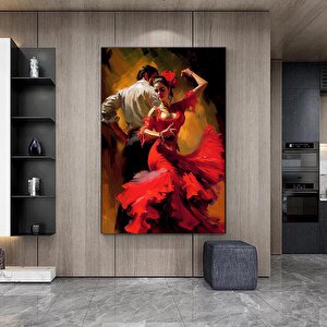 Kanvas Ev Dekoru; Dans Eden Çift; Tango Kanvas