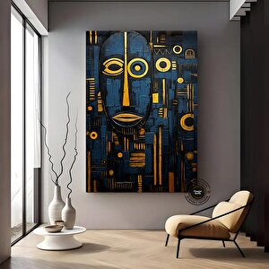 Kabile Maskesi Afrika Sanatı Çok Renkli Poster; Afrika Maskesi; Afrika Duvar Sanatı; Afrika Amerikan