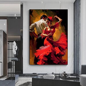 Kanvas Ev Dekoru; Dans Eden Çift; Tango Kanvas 100x150 cm