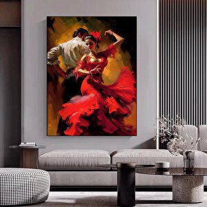Kanvas Ev Dekoru; Dans Eden Çift; Tango Kanvas 100x150 cm