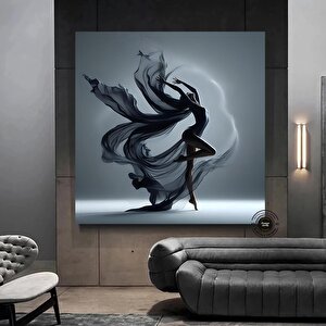 Bale Dansçısı Dans Eden Tuval Duvar Sanatı