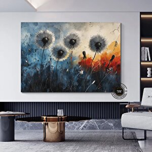 Karahindiba Soyut Kanvas Sanatı; Büyük Soyut Karahindiba Duvar Sanatı; Özel Modern Moda Trendi; Otur 120x180 cm