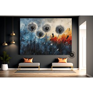 Karahindiba Soyut Kanvas Sanatı; Büyük Soyut Karahindiba Duvar Sanatı; Özel Modern Moda Trendi; Otur 120x180 cm