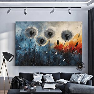 Karahindiba Soyut Kanvas Sanatı; Büyük Soyut Karahindiba Duvar Sanatı; Özel Modern Moda Trendi; Otur 120x180 cm