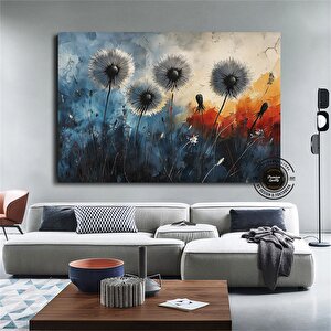 Karahindiba Soyut Kanvas Sanatı; Büyük Soyut Karahindiba Duvar Sanatı; Özel Modern Moda Trendi; Otur