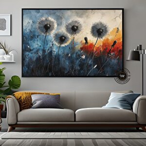 Karahindiba Soyut Kanvas Sanatı; Büyük Soyut Karahindiba Duvar Sanatı; Özel Modern Moda Trendi; Otur