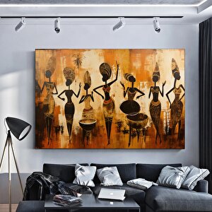 Afrika-amerikan Kültürü Duvar Sanatı – Soyut Kanvas, Yerel Kadın Figürleri