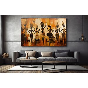 Afrika-amerikan Kültürü Duvar Sanatı – Soyut Kanvas, Yerel Kadın Figürleri