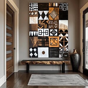 Afrikalı Amerikalı Kültür Duvar Sanatı, Afrika Kültürü Duvar Dekoru, Kabile Duvar Sanatı
