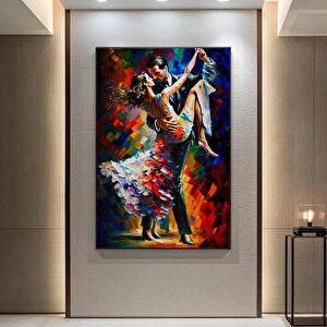 Ev Dekoru Kanvası – Dans Eden Çift, Tango Temalı Tablo
