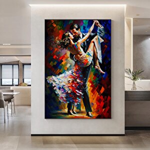 Ev Dekoru Kanvası – Dans Eden Çift, Tango Temalı Tablo