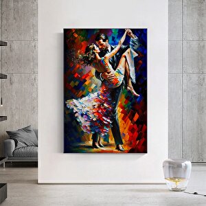 Ev Dekoru Kanvası – Dans Eden Çift, Tango Temalı Tablo