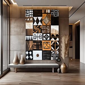 Afrikalı Amerikalı Kültür Duvar Sanatı, Afrika Kültürü Duvar Dekoru, Kabile Duvar Sanatı 120x150 cm