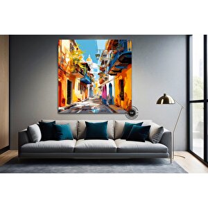 Kolombiya Duvar Sanatı | Cartagena & Bogotá | Kanvas Baskılar | Kolombiyalı Ev Dekoru | Latin Sanatı