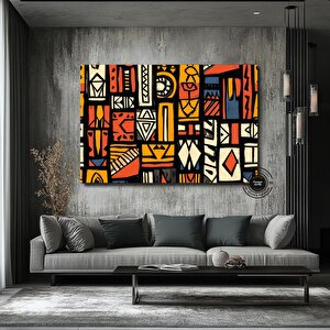 Afrika-amerikan Kültür Kanvası, Soyut Duvar Sembolleri, Hediye İçin 150x250 cm