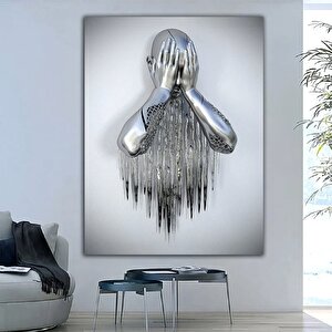 Ağlayan Adam Kanvas Baskısı, Ev Dekoru Ve Duvar Panosu 80x150 cm