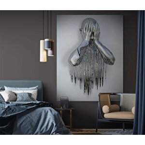 Ağlayan Adam Kanvas Baskısı, Ev Dekoru Ve Duvar Panosu 80x150 cm