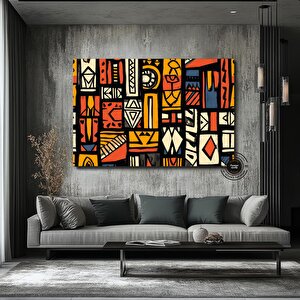 Afrika-amerikan Kültür Kanvası, Soyut Duvar Sembolleri, Hediye İçin 90x180 cm