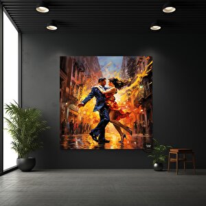 Ev Dekoru Kanvas; Büyük Kanvas; Dans Eden Çift Tablosu; Müzik Odası Sanatı; Tango Çift Kanvası; Çerç