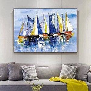 Yelkenli Gemiler Tuval Duvar Sanatı, Yelkenli Gemi Tuval Resmi, Gemiler Tuval Baskısı