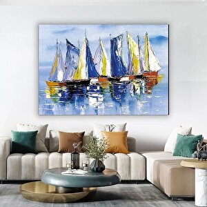 Yelkenli Gemiler Tuval Duvar Sanatı, Yelkenli Gemi Tuval Resmi, Gemiler Tuval Baskısı