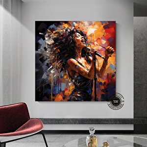 Afrika Amerikan Sanatı Büyük Kanvas, Siyah Kadın Portre Sanatı, Soyut Afrika Kadın Baskısı