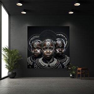 Afrikalı Çocuk Kanvas Tablosu, Afrika Kabile Kültürü Temalı Sanat