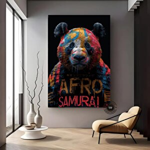 Renkli Ayı Kanvas Baskısı, Graffiti Ayı Duvar Sanatı, Ayı Severler İçin Hediye, Ev Dekoru