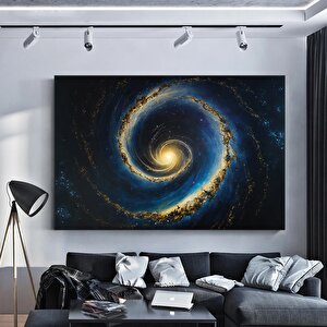 Samanyolu – Ai Kanvas Sanatı; Canlı Uzay Sahnesi Duvar Dekoru; Ev & Ofis; Astronomi Hediyesi; Buluts 90x150 cm