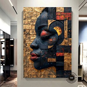 Afrika Amerikan Kültürü Duvar Sanatı; Afrika Kültürü Duvar Dekoru; Yerel Kadın Duvar Sanatı; Soyut K