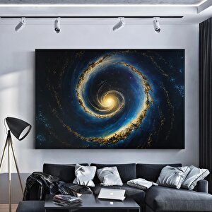 Samanyolu – Ai Kanvas Sanatı; Canlı Uzay Sahnesi Duvar Dekoru; Ev & Ofis; Astronomi Hediyesi; Buluts 80x150 cm