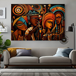 Kabile Maskesi Afrika Sanatı Çok Renkli Poster; Afrika Maskesi; Afrika Duvar Sanatı; Afrika-amerikan