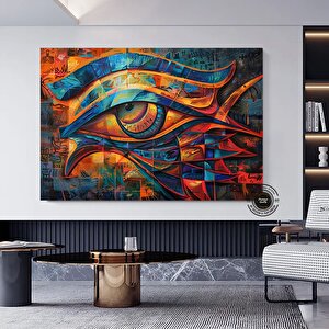 Antik Mısır Duvar Sanatı, Ra’nın Gözü Kanvas Baskı, Büyük Antik Mısır Ev Dekoru 40x60 cm