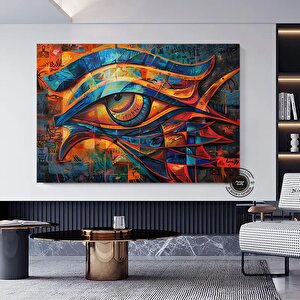 Antik Mısır Duvar Sanatı, Ra’nın Gözü Kanvas Baskı, Büyük Antik Mısır Ev Dekoru 30x40 cm