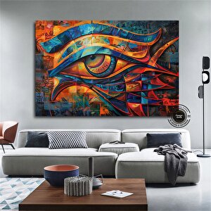 Antik Mısır Duvar Sanatı, Ra’nın Gözü Kanvas Baskı, Büyük Antik Mısır Ev Dekoru