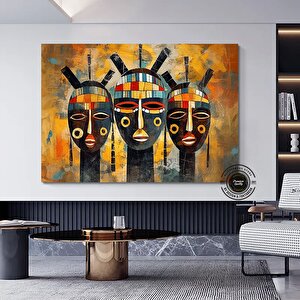 Afrika Kültürü Sanatı; Ev Ve Ofis Dekoru 120x180 cm