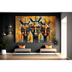 Afrika Kültürü Sanatı; Ev Ve Ofis Dekoru 120x180 cm