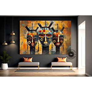 Afrika Kültürü Sanatı; Ev Ve Ofis Dekoru 40x60 cm
